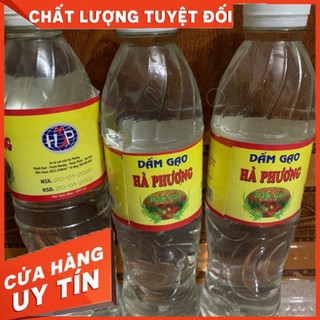 Hàng có sẵn Dấm gạo Hà phương chai 500ml