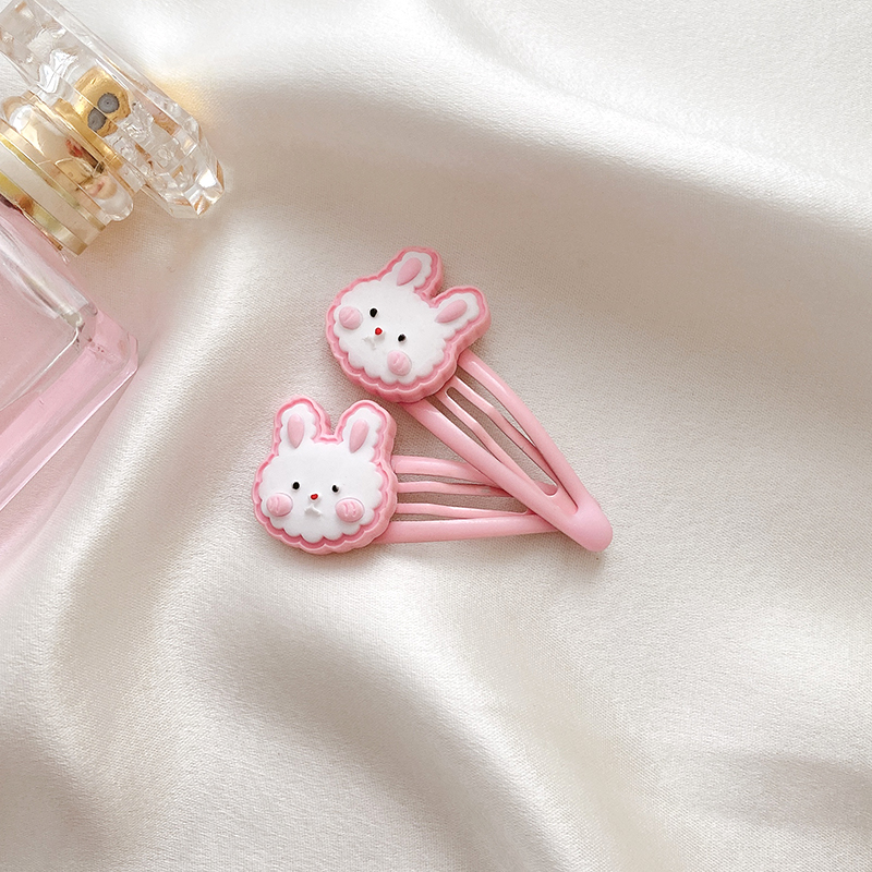 Set 2 kẹp tóc kiểu dáng hoạt hình dễ thương phong cách thời trang Hàn Quốc