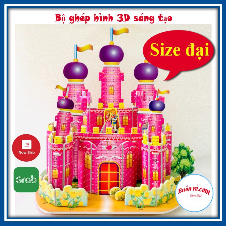 Bộ ghép hình trí tuệ 3D size đại giúp bé sáng tạo 01059