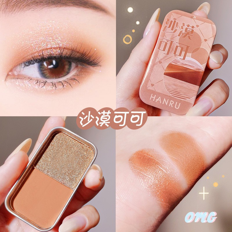 [Hàng mới về] Bảng Phấn Mắt Hai Màu Sắc Long Lanh Quyến Rũ Dành Cho Nữ | BigBuy360 - bigbuy360.vn