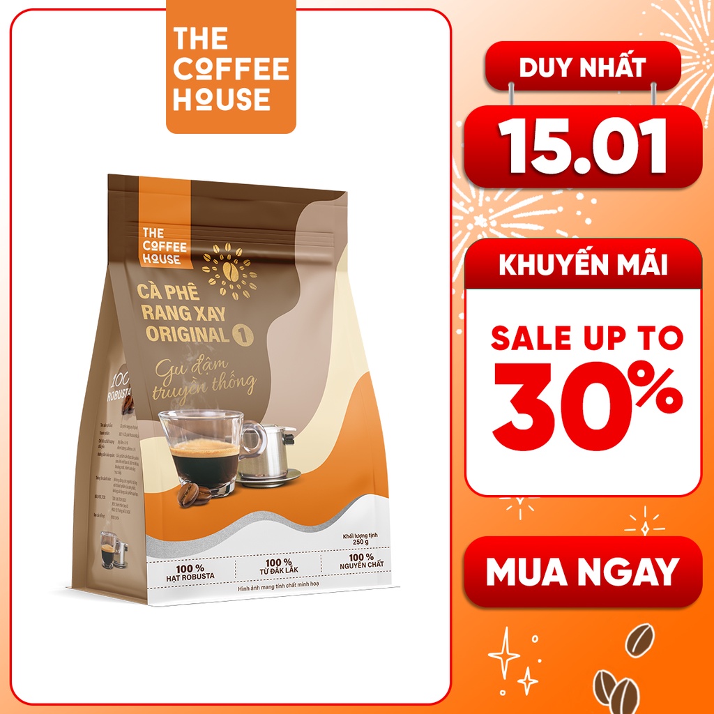 The Coffee House - Cà phê rang xay Original 1 250g/Gói - Pha phin