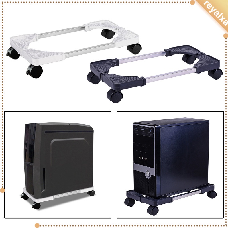 Giá Đỡ CPU Di Động Tùy Chỉnh Kèm Bánh Xe Lăn + Giá Đỡ PC / Thảm Chơi Game / Sàn Nhà / Văn Phòng