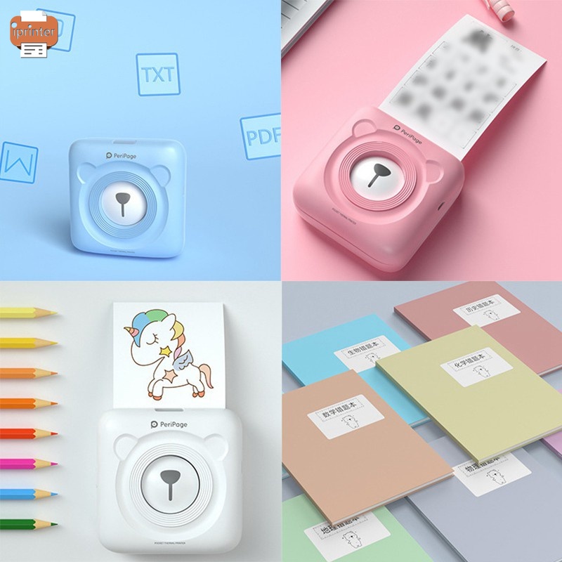 Máy in giấy nhiệt Peripage A6 nhỏ gọn hỗ trợ bluetooth cao cấp chuyên nghiệp