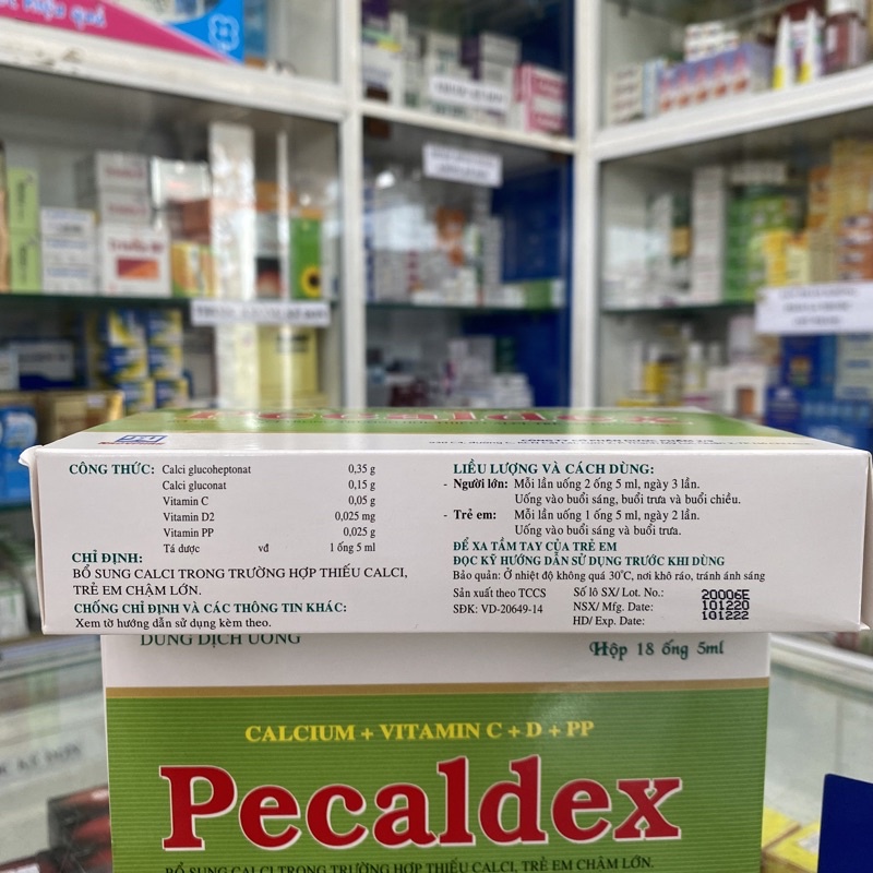 ✅  Pecaldex Bổ sung calci trong trường hợp thiếu calci, trẻ em chậm lớn.