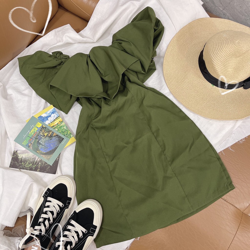 Đầm bèo ống bẹt vai 5màu phong cách đi tiệc đi chơi 💖 KÈM ẢNH THẬT 💖 BAO KIỂM ❌ | BigBuy360 - bigbuy360.vn