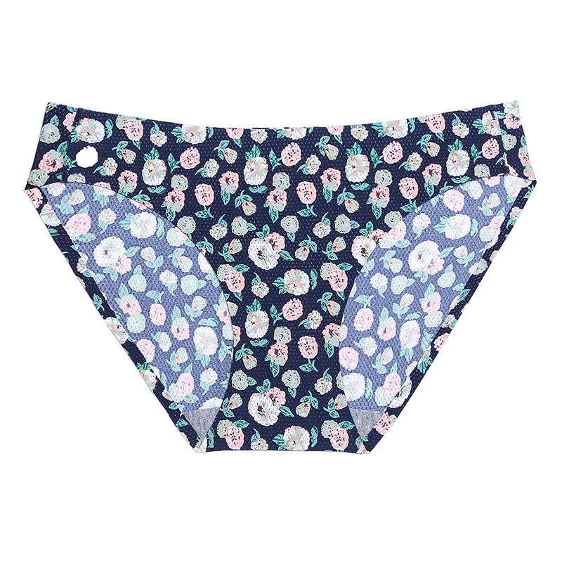 Quần Lót Lụa Lạnh Không Đường May Lưng Thấp Quyến Rũ Có 17 Màu Cho Nữ