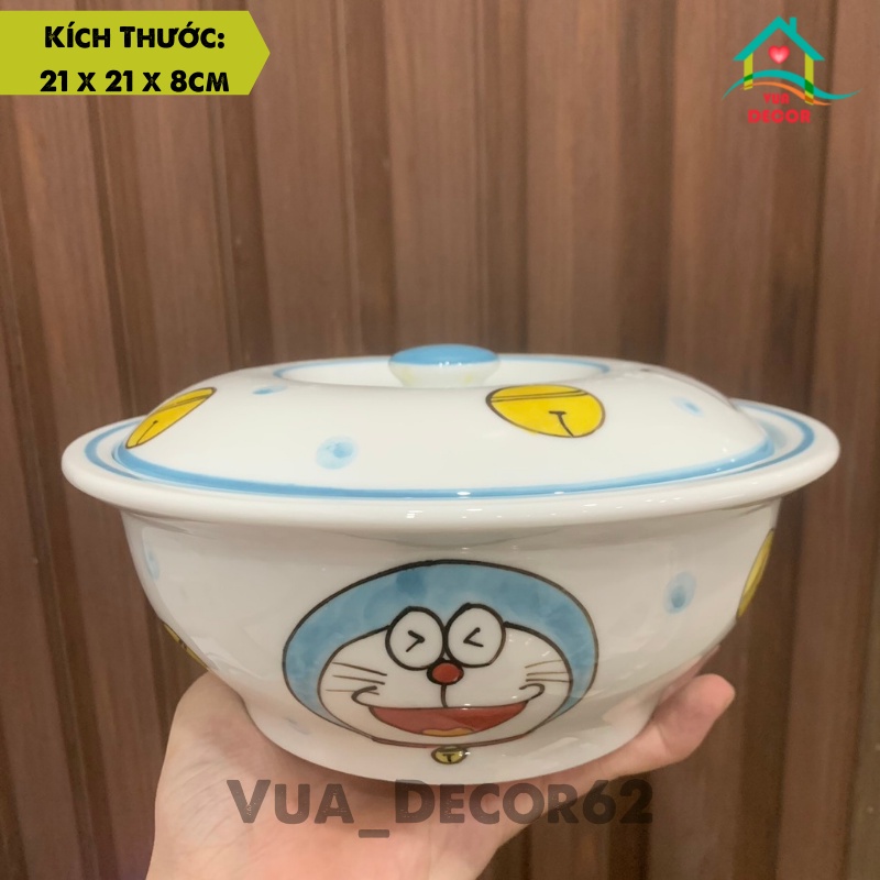 Bát đĩa sứ, Doraemon, chén dĩa dễ thương, bát ăn cơm Gốm Sứ Bát Tràng decor cực xinh