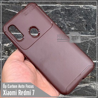 Ốp lưng Xiaomi Redmi 7 chống sốc Carbon Auto Focus