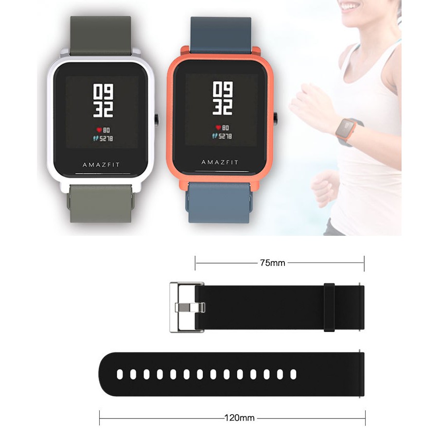 Dây đeo thay thế cho đồng hồ thông minh Huami Amazfit Bip Bit Lite 20mm