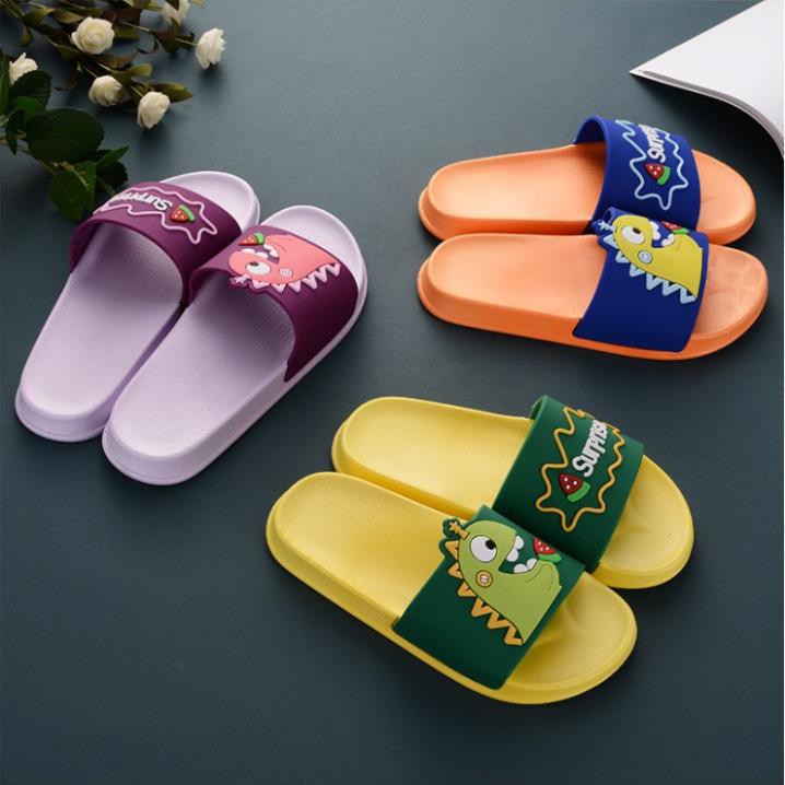 MVB0901 Dép nhựa dẻo mẹ và bé hình khủng long hè 2021