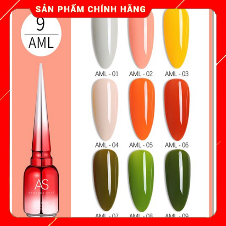 ( giá sỉ ) Sơn Gel AS chai đỏ mẫu mới Mã AML ( Cam Kết Chính Hãng _ chọn màu tự do hơn 2000 màu) ( Rẻ vô địch )