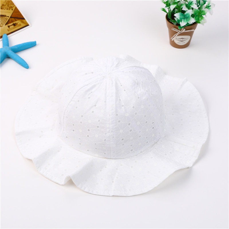 Mũ xô bằng cotton mềm thoáng khí thời trang mùa hè cho bé