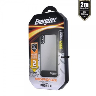 Ốp lưng Energizer chống sốc 2m cho iPhone X - ENCOSPIP8BK