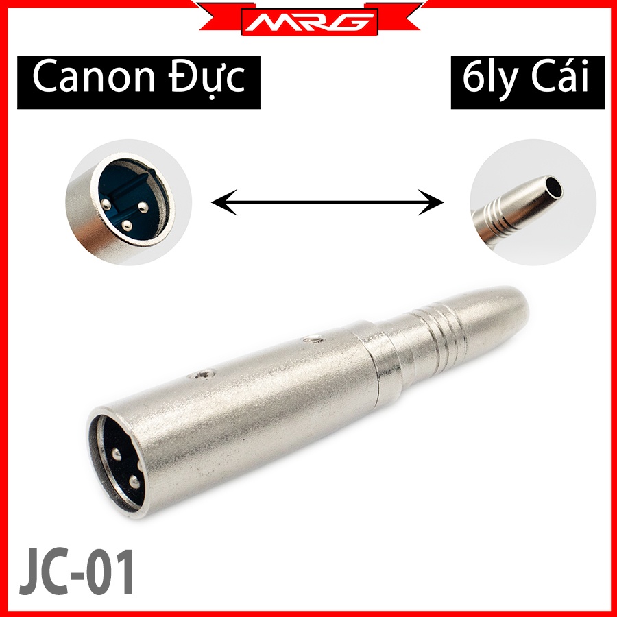 Jack Chuyển Canon Đực Ra 6 ly Cái  giá 1 chiếc, JC-01.