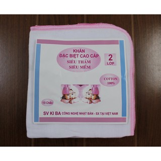10 Chiếc khăn sữa 2 lớp xuất Nhật