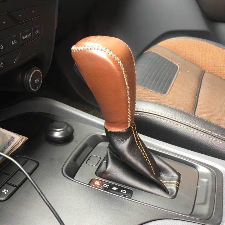 Bao da bọc cần số các đời xe Ford Ranger AT 2013-2018 số tự động, ốp da bọc cần số Ford Ranger AT shop gọi lại xác nhận