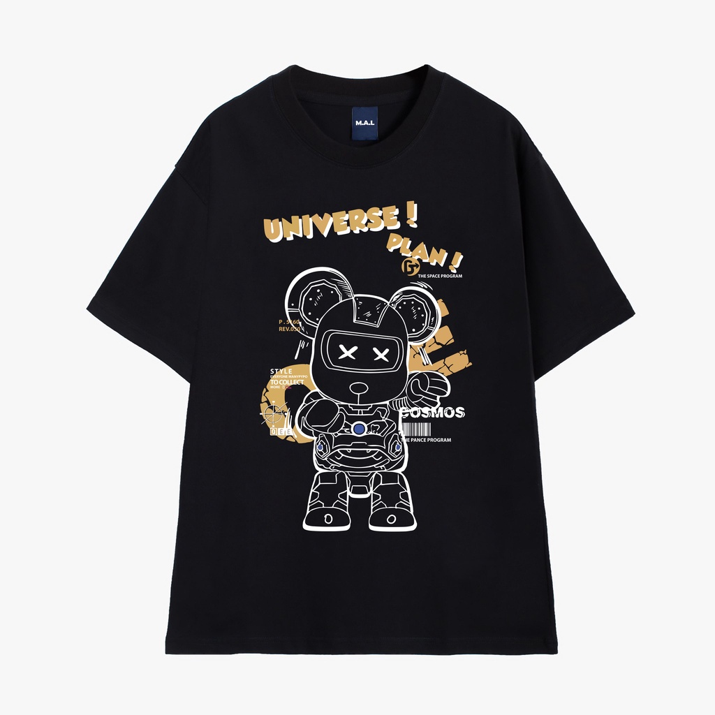 Áo Thun Tay Lỡ Unisex UNIVERSE PLAN, Áo Phông Nam Nữ Form Rộng Oversize –MALUNI009- MAL STORE
