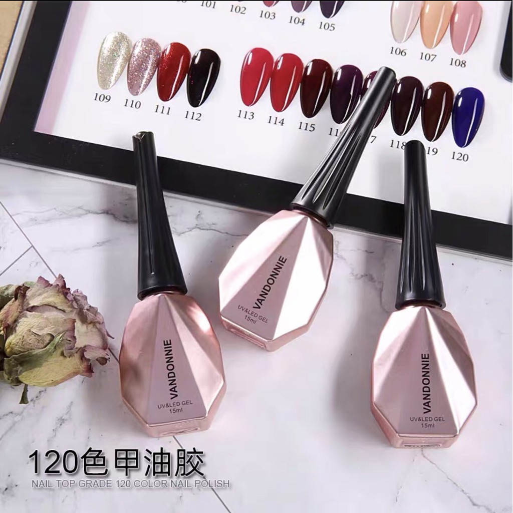 Sơn gel Vandonnie màu 55-15 - Tông hồng Thiên Di Nail
