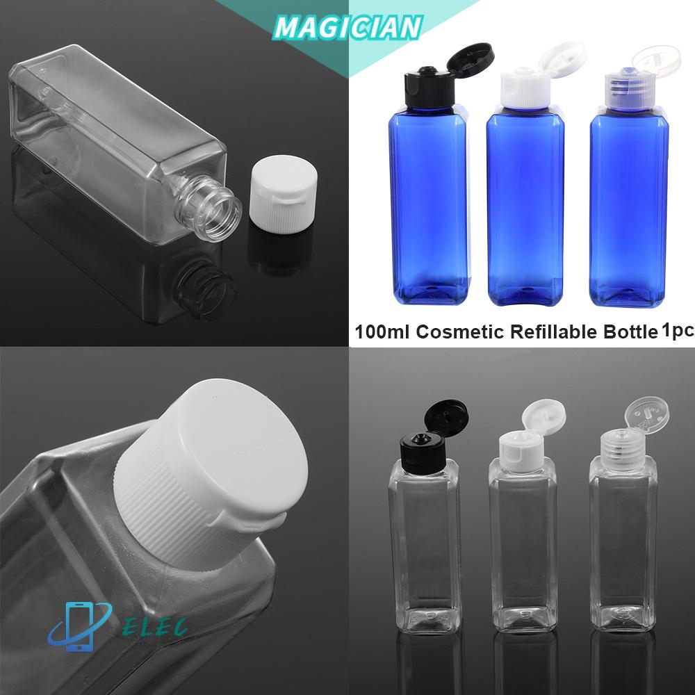 Lọ Nhựa Trong Suốt Màu Xanh Dương 100ml Đựng Mỹ Phẩm