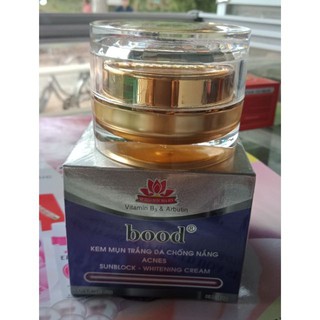 Kem mụn trắng da chống nắng 10g hoa sen bood