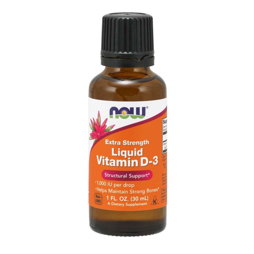 Dung Dịch Vitamin D3 | Now Extra Strength Liquid Vitamin D3 1000IU [30ml] - Vitamin Dạng Nước Dễ Hấp Thụ Tăng Đề Kháng