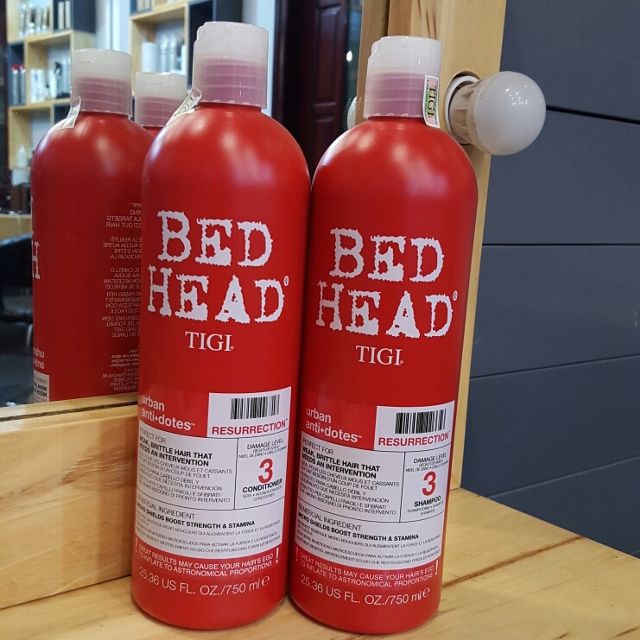 Cặp dầu gội xả TIGI Bed Head màu đỏ siêu mượt, siêu thơm, giảm hư tổn siêu tốt - HONGS BEAUTY
