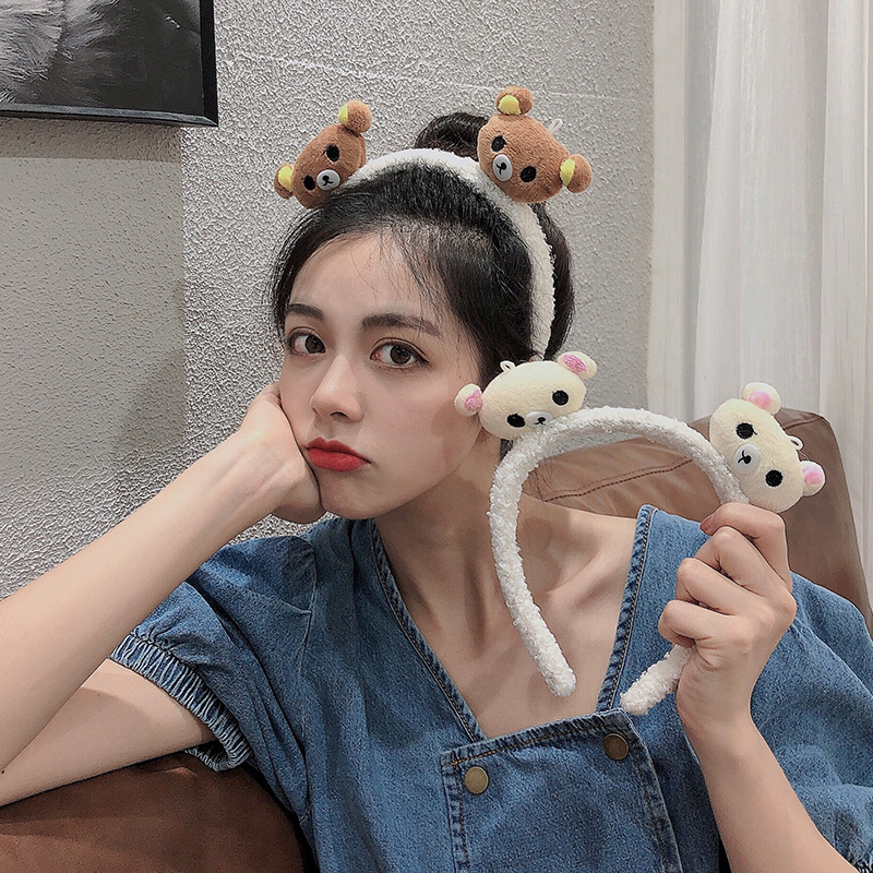 Băng Đô Tai Thú Nhồi Bông Dễ Thương Cho Nữ
