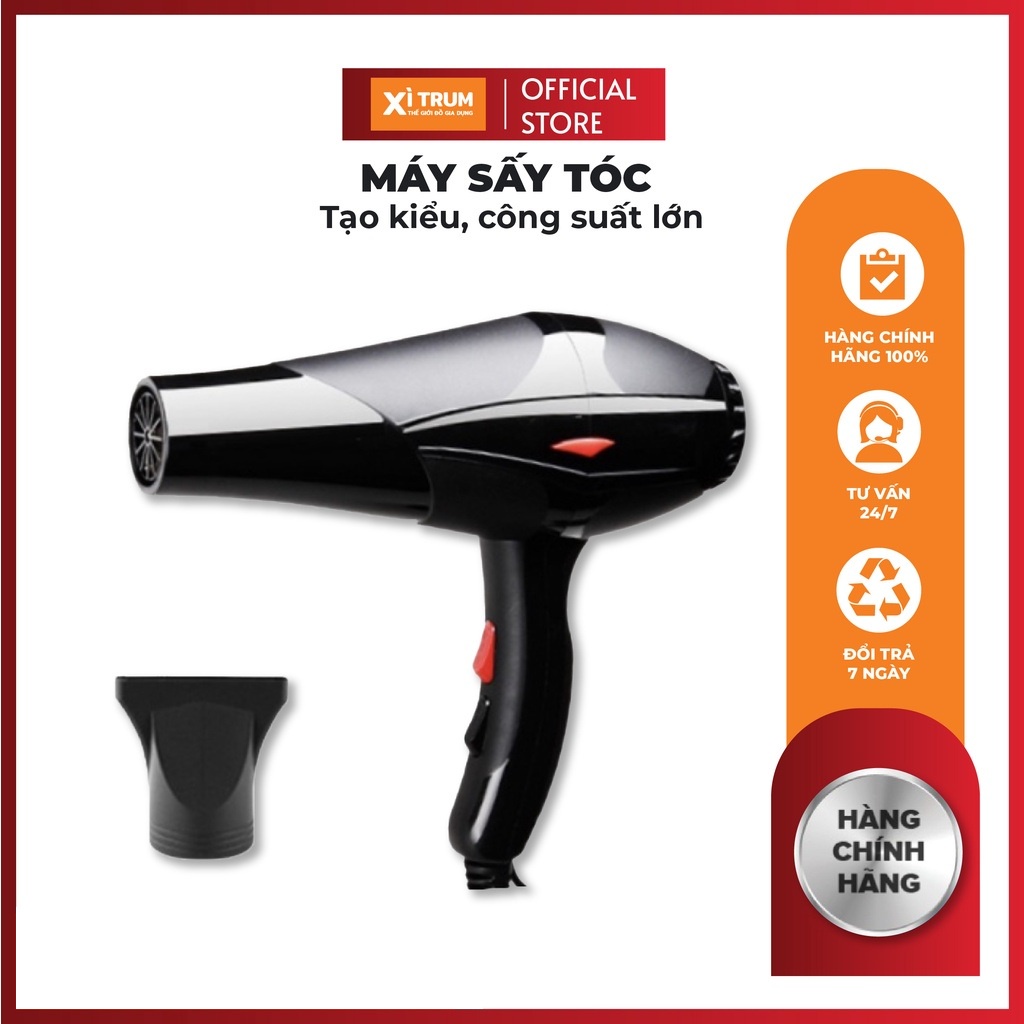 Máy sấy tóc tạo kiểu cao cấp công suất lớn 3500W tặng kèm bộ phụ kiện, sản phẩm uy tín, độc quyền tại Shop.