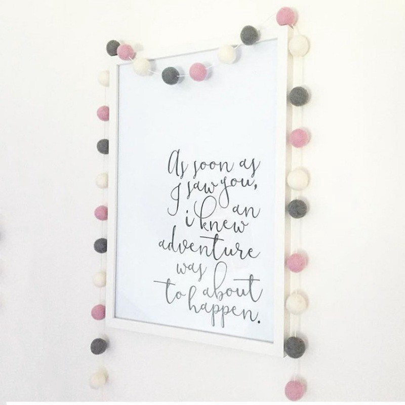 Dây treo trang trí phòng thủ công xinh xắn