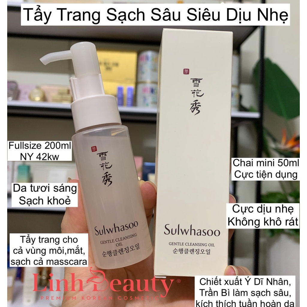 [AUTH100%] Dầu Tẩy Trang Sáng Da Sulwhasoo Gentle Cleansing Oil Ex 50ml