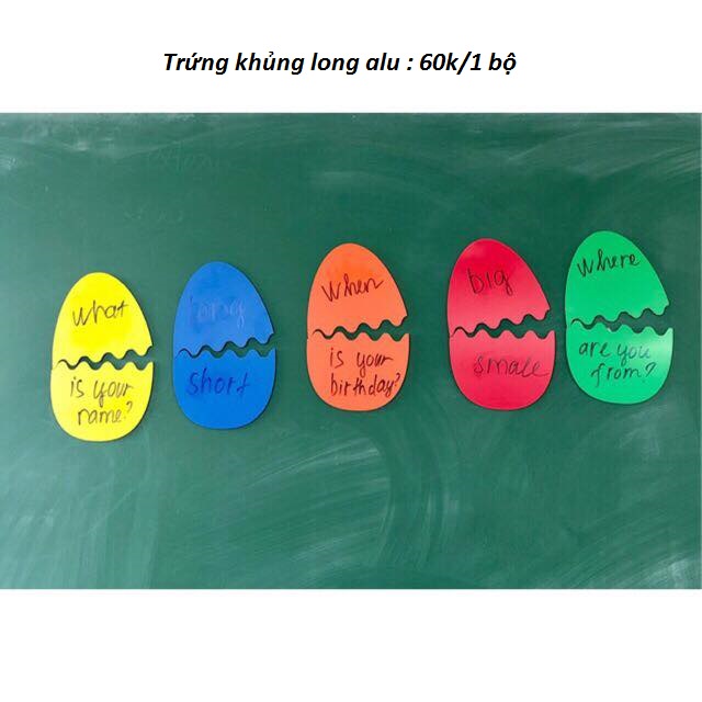 Đồ Dùng Dạy Học Trứng Khủng Long VPPT&amp;T Có Nam Châm Dính Bảng ( Alu ) TAL - 0412