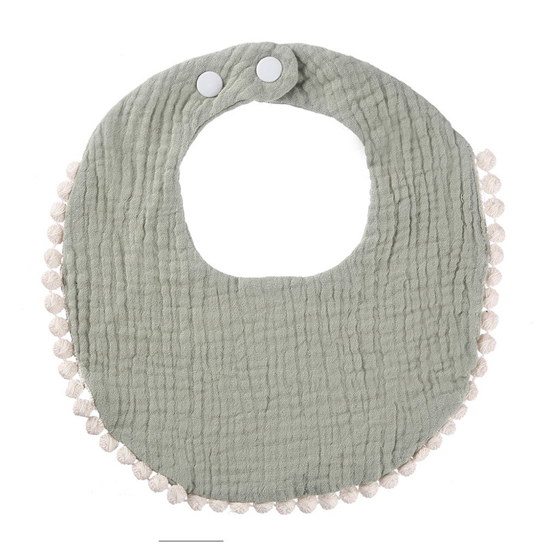 Yếm Ăn Bằng Cotton Có Thể Giặt Tiện Dụng Cho Bé
