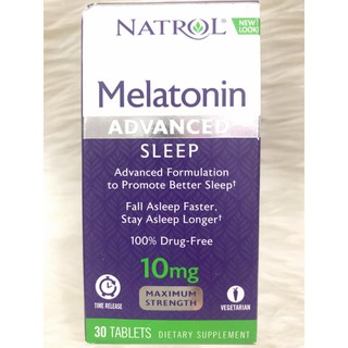 Natrol Melatonin 10mg 30v của Mỹ