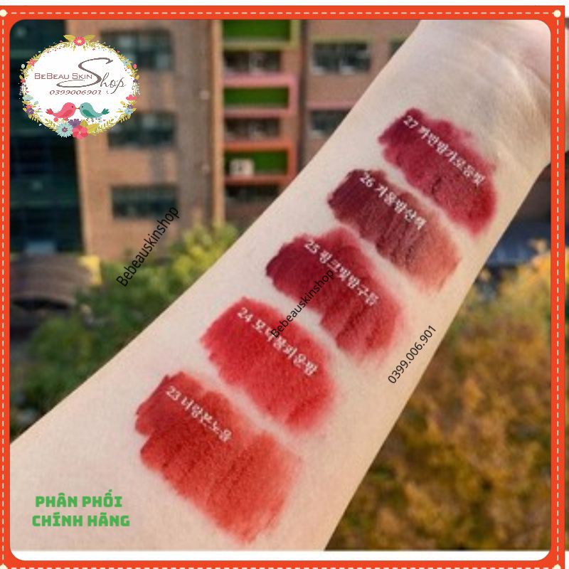 Son Back Rouge [FREESHIP] Son Back Rouge Ver 6 Air-fit Velvet Tint | Thế Giới Skin Care