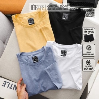 | Satoshi | Áo thun nam SATS81 tay ngắn cổ tròn chất cotton thoáng mát, form regular fit, nhiều màu