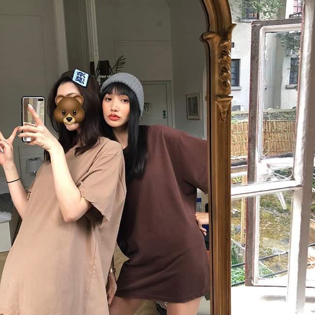 Áo thun nam nữ unisex cotton khô trơn tay lỡ cổ tròn cotton nhiều màu phom rộng oversize local brand Cheapy kèm ảnh thật