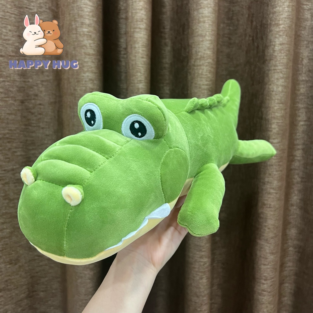 Gấu bông to, thú nhồi bông gối ôm cá sấu size 55/70/85/120cm - Happy Hug