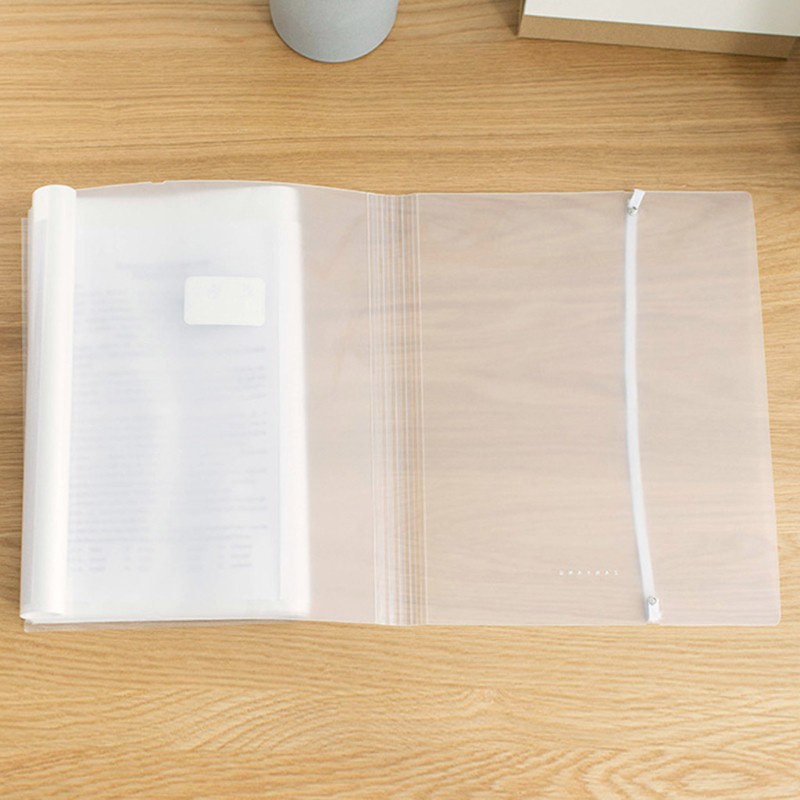 love* Reuseable Plastic Clear A3 Examination Paper Folder 20/30/40 Pages Document File Holder School Office Stationery Bag