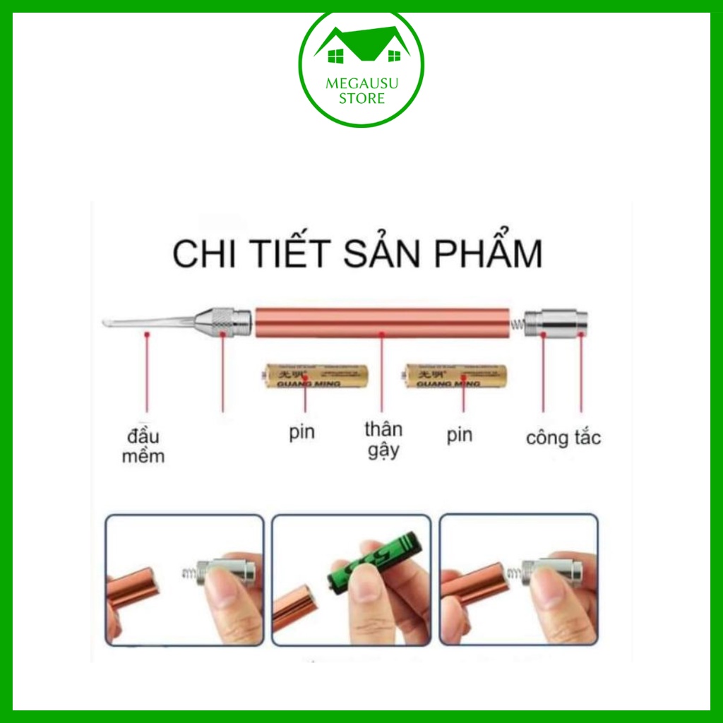 Dụng cụ lấy ráy tai có đèn đa năng
