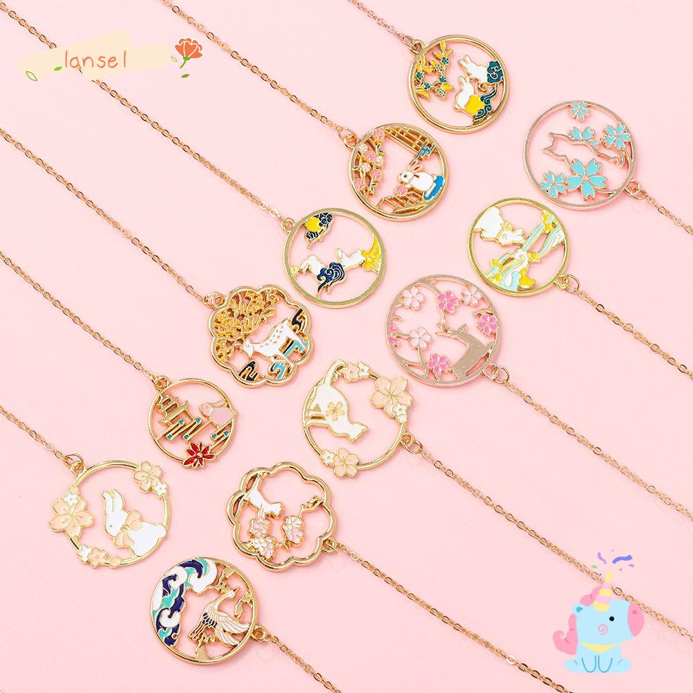 Kẹp Đánh Dấu Trang Sách Bằng Kim Loại Họa Tiết Động Vật Hoạt Hình