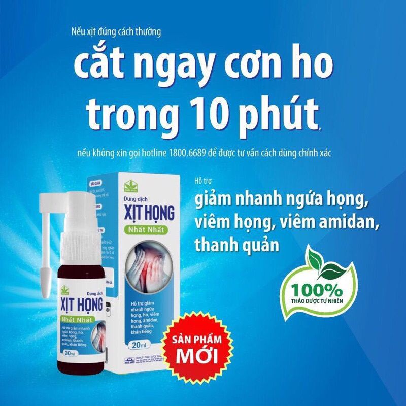 Trọn bộ Xịt họng Nhất Nhất lọ 20ml - Xịt họng keo ong Balytol Bee lọ 30ml