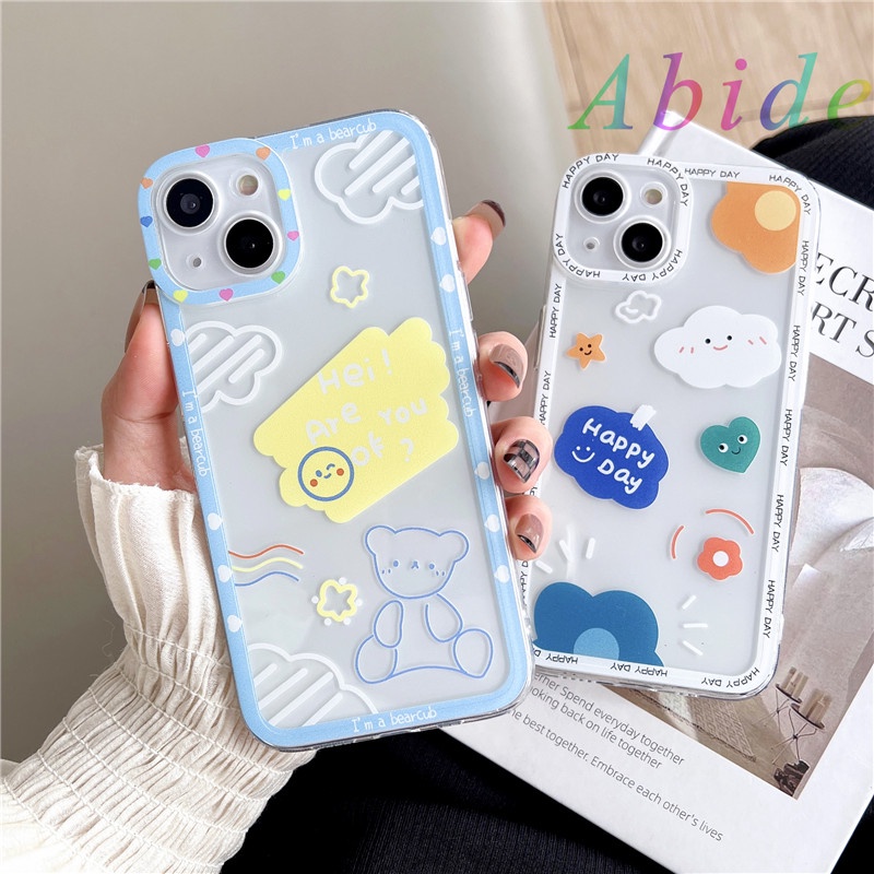 Ốp Điện Thoại Mềm Họa Tiết Hoạt Hình Phong Cách Hàn Quốc Cho iphone 13 / 12pro / 11 / xs / XR / 8Plus