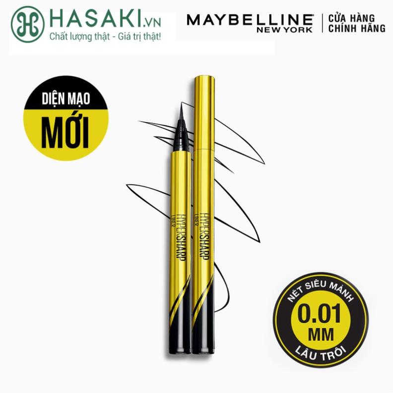 (AUTH) Bút Kẻ Mắt Nước Maybelline Nét Mảnh Hyper Sharp Laser Eyeliner 0.5g