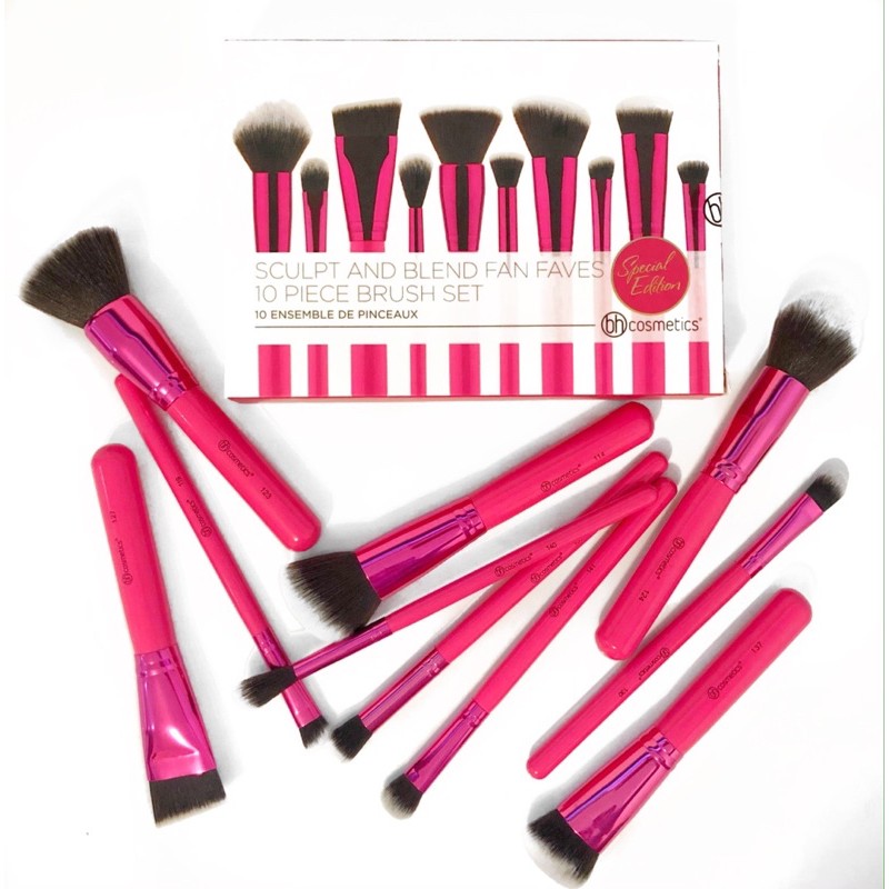 Bộ cọ BH Cosmetics Sculpt And Blend Fan Faves 10 Piece Brush Set