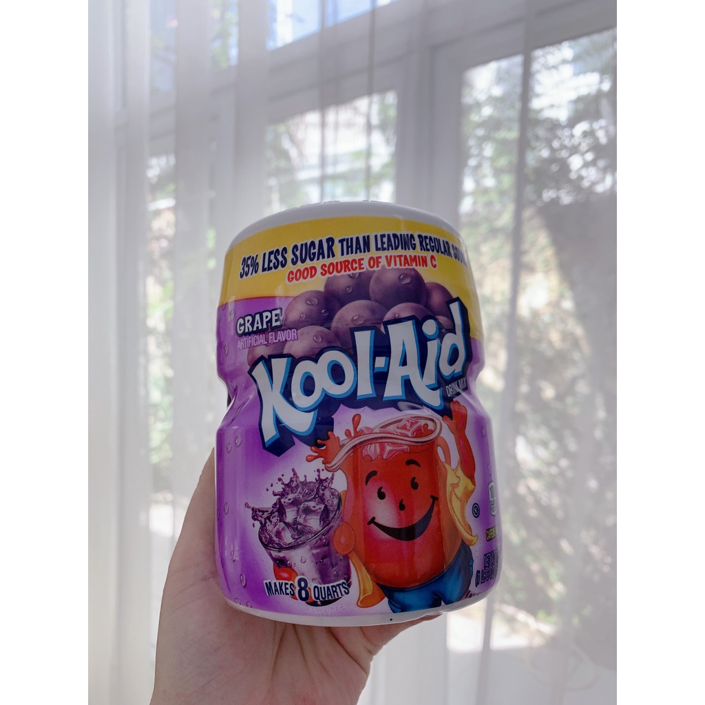 Bột pha nước trái cây Kool-Aid của Mỹ bổ sung vitamin C hộp 538g - Maria Mart