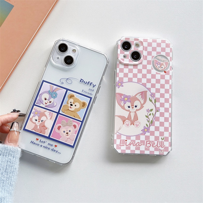 Ốp Điện Thoại TPU Mềm Trong Suốt Chống Sốc In Hình Gấu/Thỏ Dễ Thương Cho iPhone 13 12 11 Pro Max SE X XS Max XR 8 7 Plus