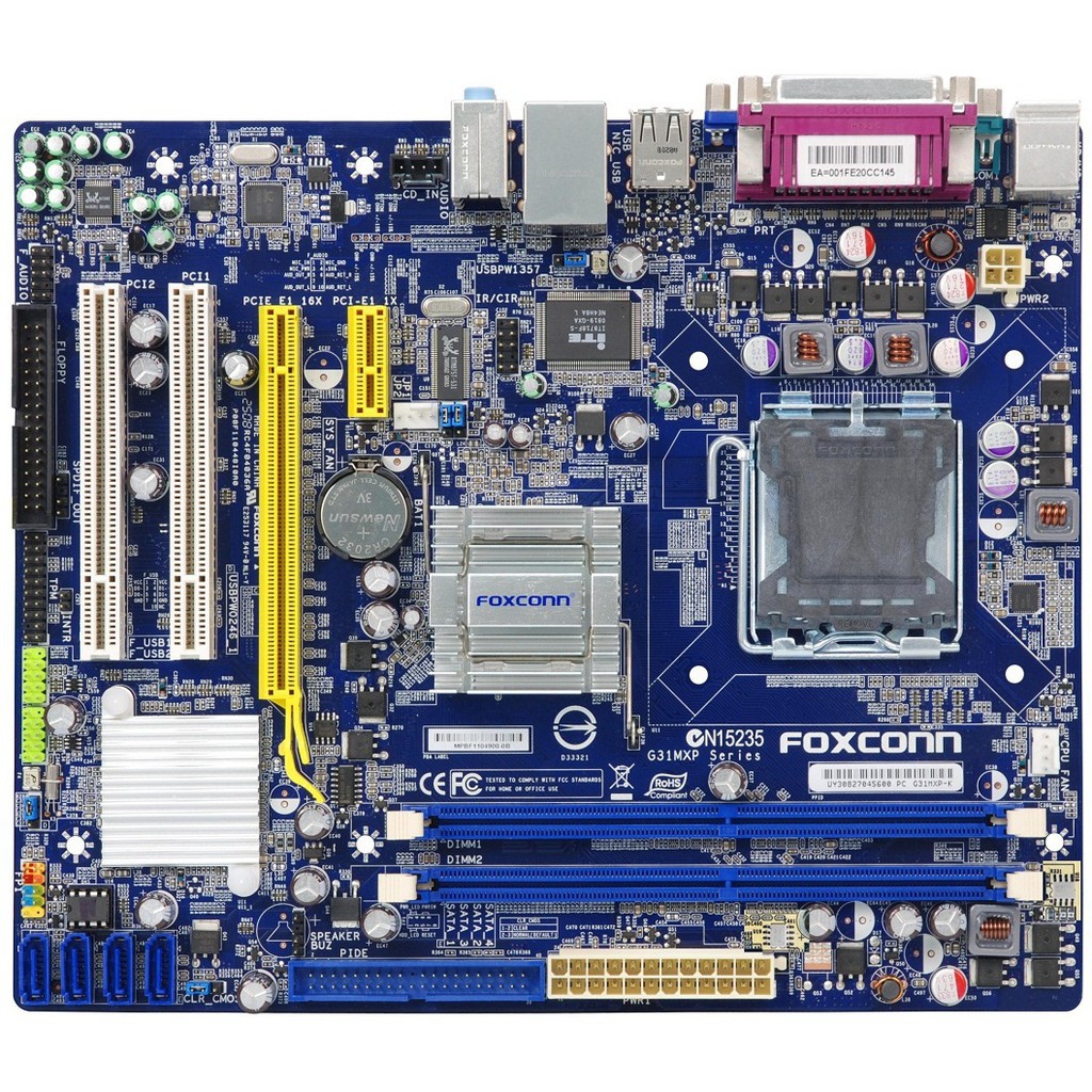 Mainboard G31 các hãng Giga, Asus, Msi, Foxconn, Bios...