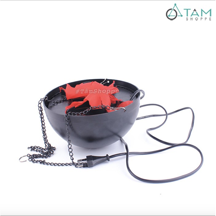 Đèn Led ngọn lửa giả 3D dây xích treo ĐK20cm TAN