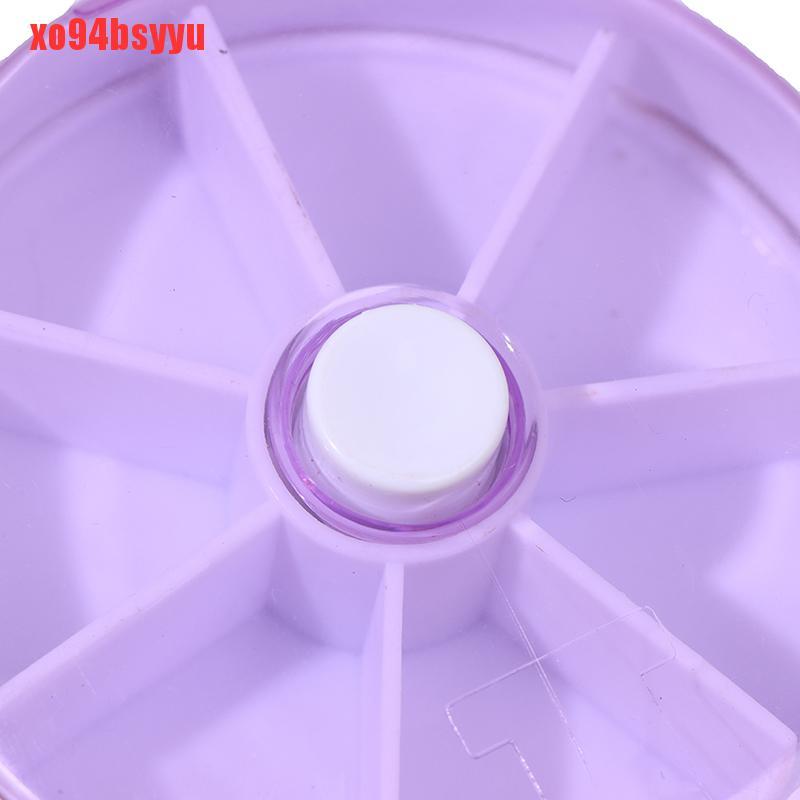 1 Hộp Đựng Thuốc Hình Tròn Xoay Được Tiện Lợi Du Lịch 94bsyyyu