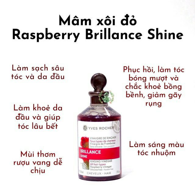 Giấm xả tóc Yves Rocher Rinsing Vinegar